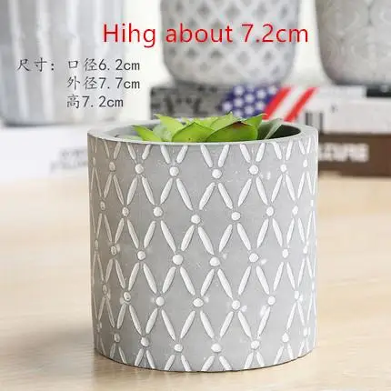 

Concrete Silicone Pot Mold for Clay Plaster Mould Diy Handmade Cement Flowerpot Molds Gardening Decoration Tools