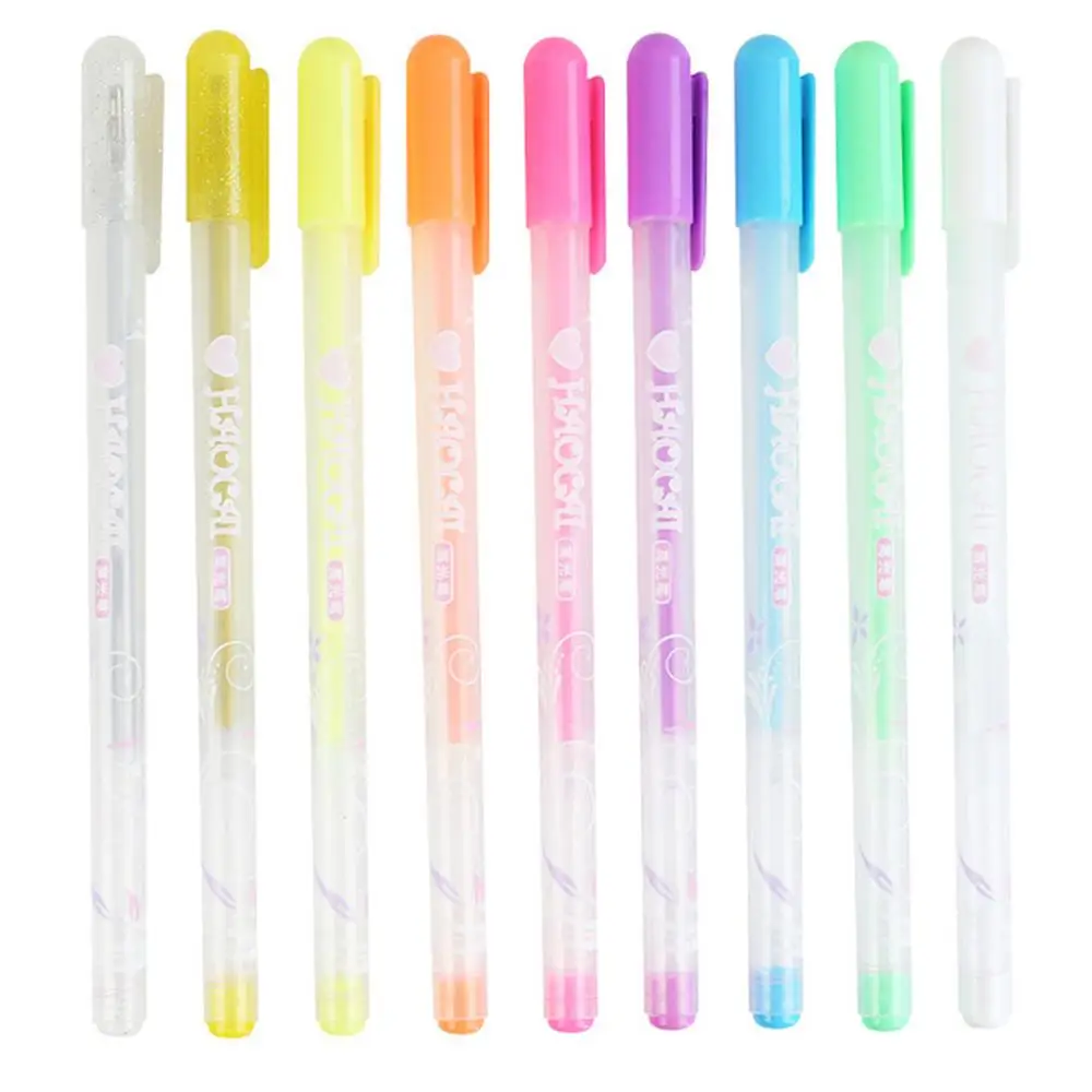 

9PCS/SET Paint Pens 0.8MM Colored Pens For Painting Journal Writing Note Diy Design Fine Point Marker Pen Art Office School Sup