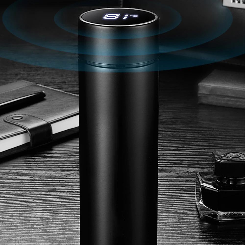 

Sport Water Bottle Stainless Steel Water Warm Bottle thermos LCD Touch Screen Camping Hiking Smart Mug Temperature Display New