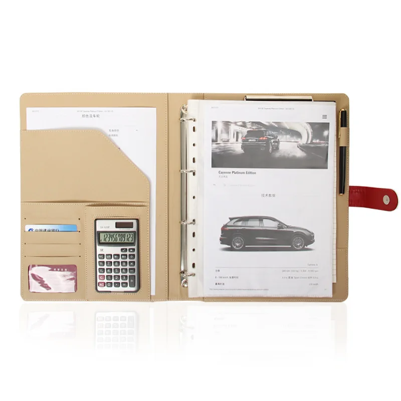 A4 Multi-functional Folder Hide Substance Leaflet with Calculator Real Estate Male Package Sale Clip Contract Clip Secretly Tell