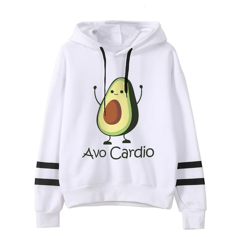 Авокадо толстовки модные маленькие свежие 90s для женщин Vegan Kawaii мультфильм Harajuku милые кофты теплые женские Ullzang Графический Hoody