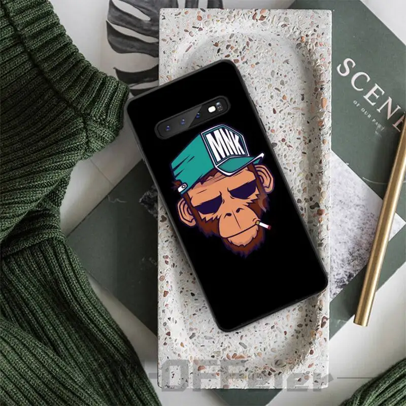 Дизайн логотипа обезьяны DIY Роскошный чехол для телефона Samsung S8 Plus S9 S10 plus S10E lite 5G S20