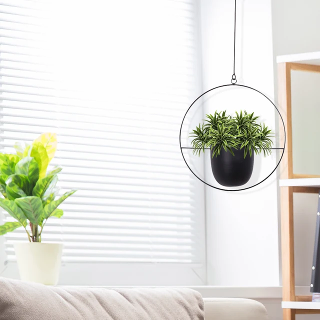 Északi Fém Lógó Edény Növényi Lófalalalap Ló Függő Ültető Kosár Virág Növény Tartó Erkély Kert Otthoni Dekoráció - Image 6