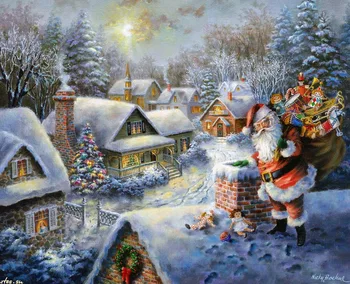 

Snowing style Embroidery Counted Cross Stitch Kits Needlework - Crafts 14 ct DMC Color DIY Arts Handmade A11548