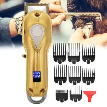 

Professional Salon Electric Hair Clipper Household Hair Trimmer Cutting Machine Gold Hair Salon Tools Hairdressing Supplies