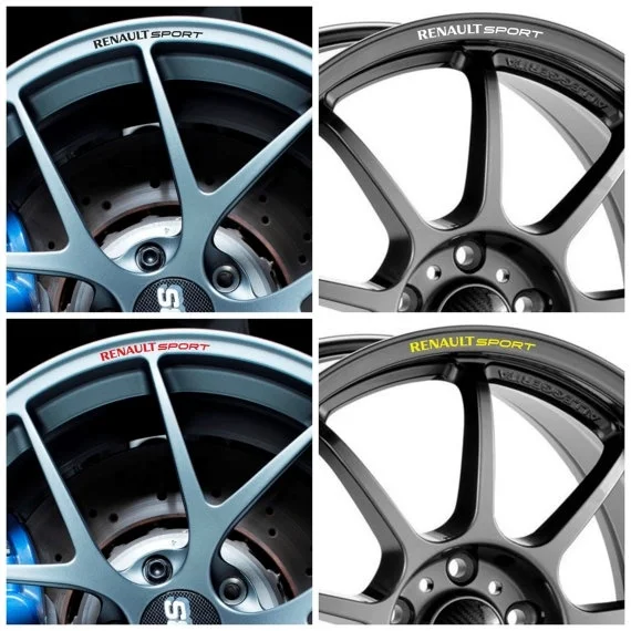 Для x8 RENAULT Спорт Автомобильный обод колеса сплава наклейки графика Clio Megane RS Лагуна сценическая трофей Twingo