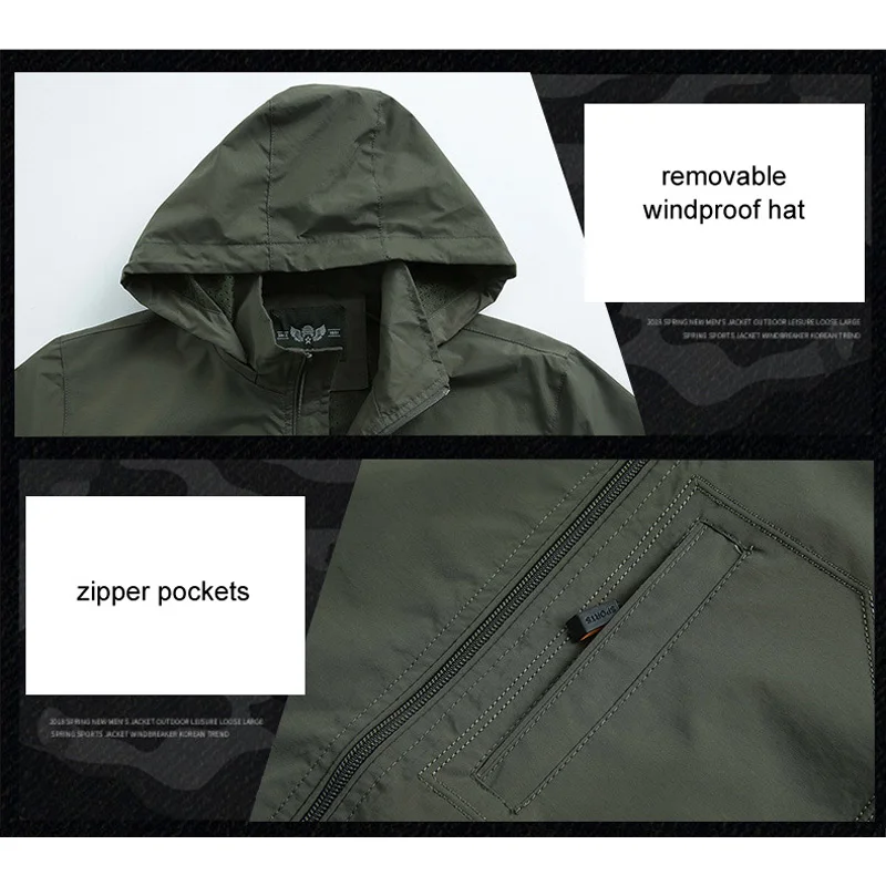 Мужская ветрозащитная куртка AM388 водонепроницаемая для кемпинга треккинга
