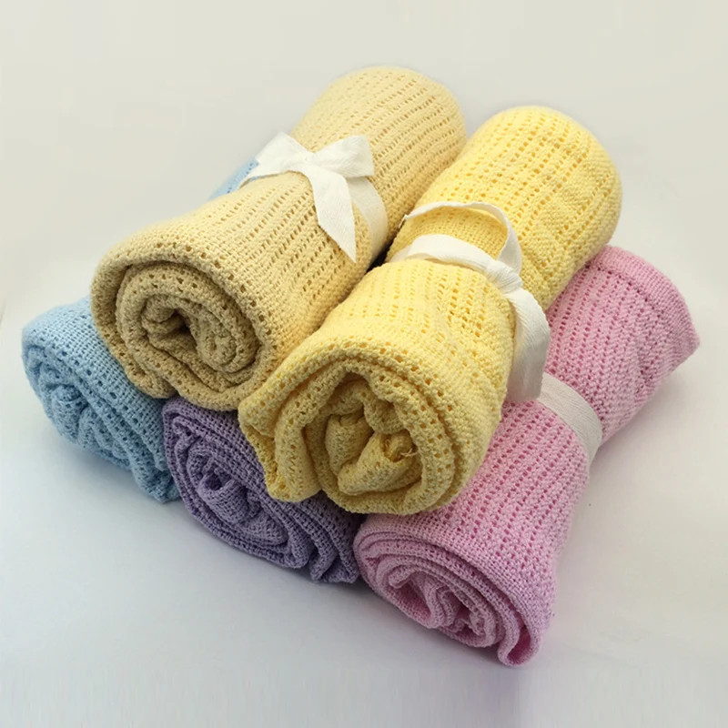 Детское одеяло вязаные пеленки для новорожденного супер мягкое одеяло для малышей детские постельные принадлежности одеяло для кровати диван корзина коляска одеяло s
