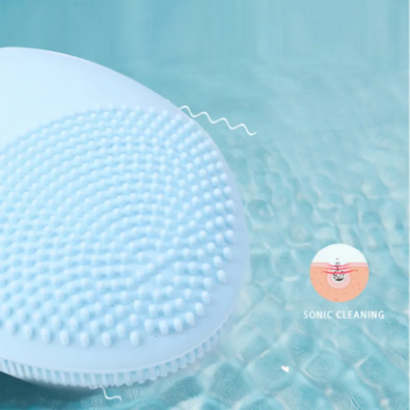 Электрическая Массажная щетка для глубокой очистки лица Sonic Clean Силиконовая