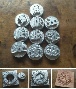 

Can be freely combined-patron saint pattern metal mold-small sun pattern metal leather special stamper-Hand-work leather tools