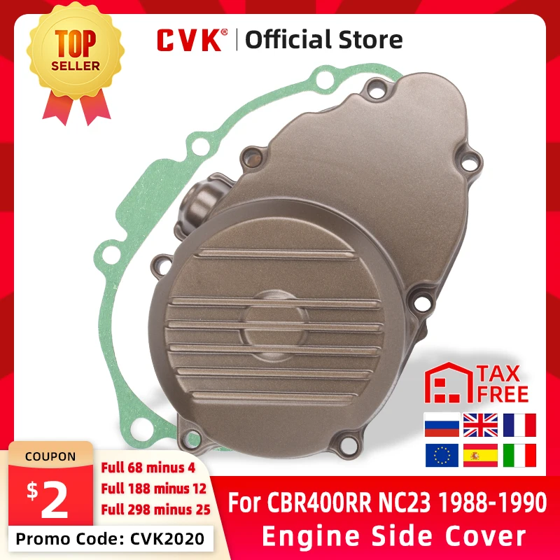 Крышка двигателя CVK крышка статора Боковая картера для HONDA CBR400RR CBR400 CBR 400 RR NC23 1988 1989