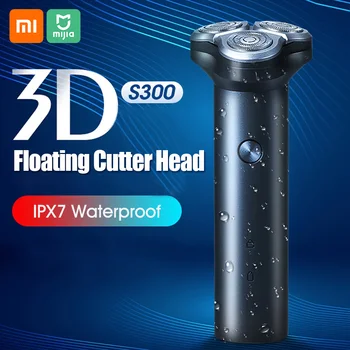 

xiaomi shaver S300 3D Floating Smart Electric Shaver IPX7 Waterproof Razor Type-C Charging Dual Layer Blade beard