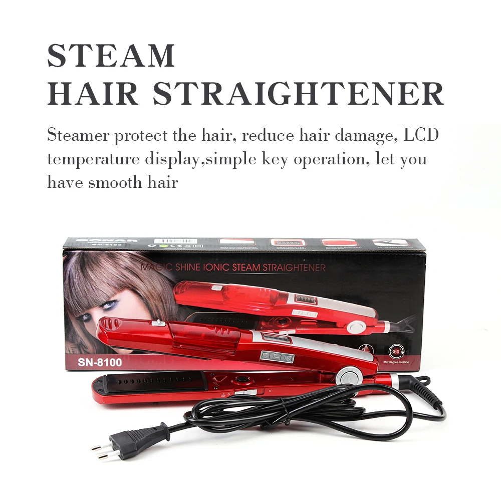 Профессиональный паровой выпрямитель для волос утюжок для волос паровой утюг выпрямление воды увлажняющий инструмент для укладки
