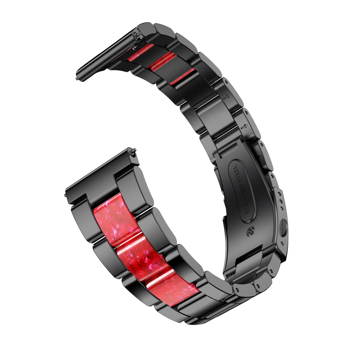 Для samsung Galaxy Watch Active 40 ремешок для часов, мм 20 мм браслет из смолы из нержавеющей стали ремешок для Garmin Vivoactive 3/Ticwatch 2