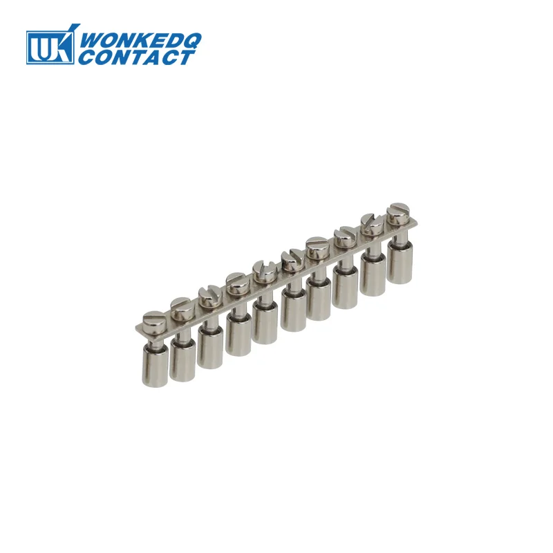 Wiring Jumpers For MBKKB 2.5 UKK/UKKB 3 Connector FBRNI 10-5N DIN Rail UK Terminal Block Accessories Fixed Bridge 1Pc wire connectors jumper bridge
