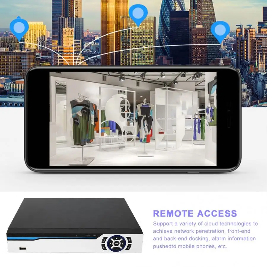 8CH CCTV сетевой видео сетевой видеорегистратор жесткий диск 5MP/4MP/1080 P/720 P 100-240V для ONVIF