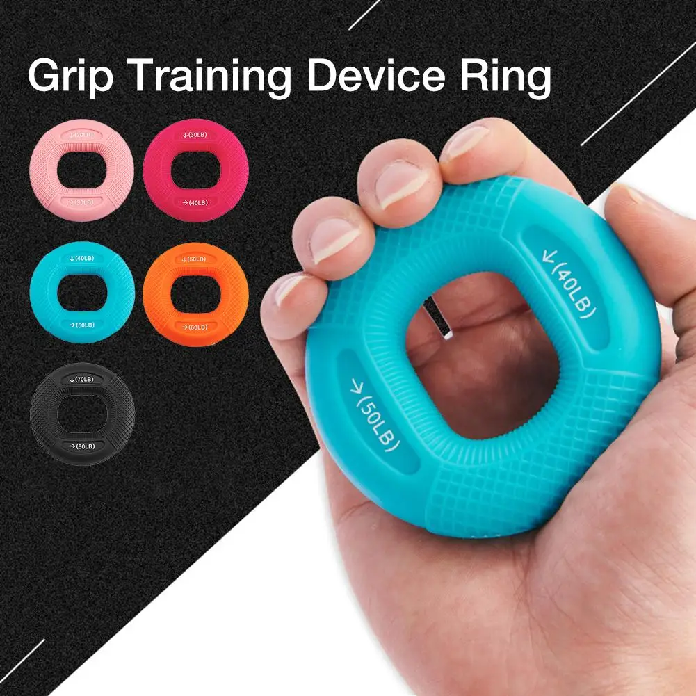 

20-80 lbs Gripping Ring Grip strength training Silicone Fitness Equipment Hand Muscle Training