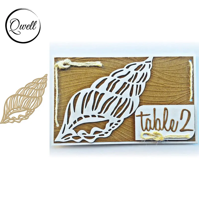 

QWELL Conch Metal Cutting Dies for Scrapbooking and Card Making Paper Embossing Craft New 2019 die cuts
