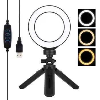 

PULUZ 4.7 inch PU377 PU409 12cm USB LED Ring Light Vlogging Photographic Video Lighting For Yutube Live Video Makeup Ring Lamp