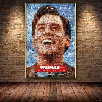 

The Truman Show Movie Oil Painting on Canvas Posters and Prints Cuadros Wall Art Pictures For Living Room Decoration