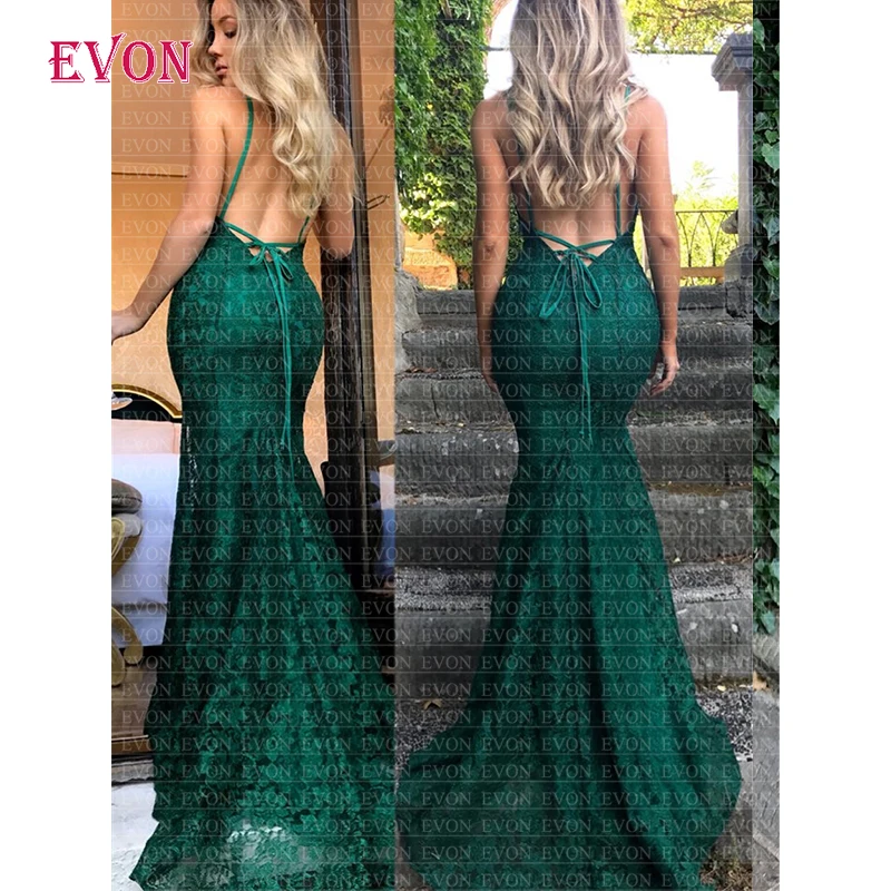 Vestidos de fiesta de noche сексуальное длинное кружевное вечернее платье русалки 2020 на заказ, платье для выпускного вечера с открытой спиной