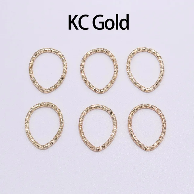50-100pcs 8-20mm Round Jump Rings Twisted Open Split Rings jump rings Connector For Jewelry Makings Findings Supplies DIY KC Gold-water