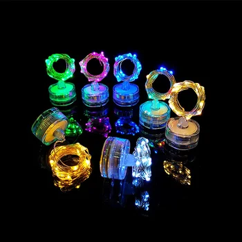 

1M/2M/3M/5M LED Underwater Candle Submersible Copper Wire String Light 10/20/30/50LED Vase Bottle Fairy Light for Wedding Party