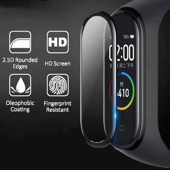 

3D Screen Protector for Xiaomi mi band 4 film strap Mi band4 Smart Watch Miband 4 Full Soft Protective Glass xiomi miband4 Film