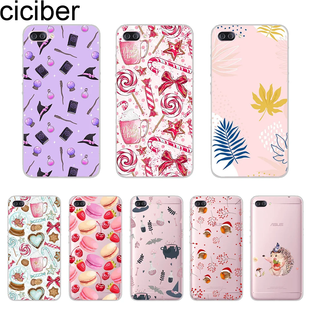 ciciber Cover For ASUS Zenfone 4 Max Plus Pro ZC520KL ZC554KL M1 ZB555KL ZB570TL Phone Case Soft TPU Hedgehog Lollipop |