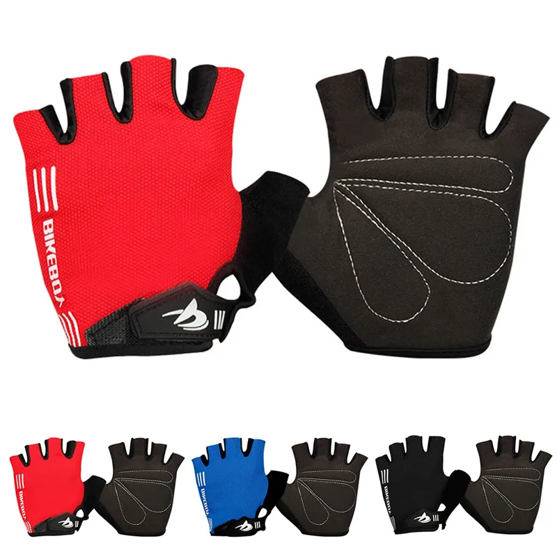 Guantes de Ciclismo de medio dedo, antideslizantes, de Gel para el sudor, para ciclismo de montaña y carretera, guantes deportivos de moto