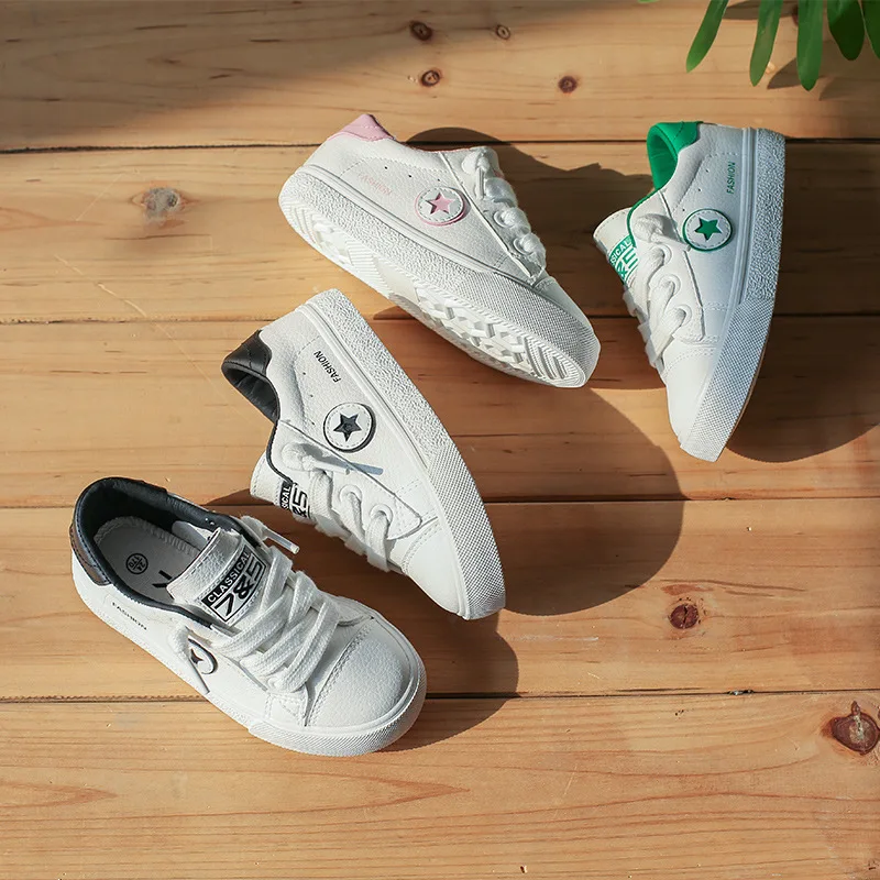 

75 CHILDREN'S Shoes BOY'S Shoes Casual Shoes 2019 Autumn New Style Girls White Shoes Baby Korean-style Athletic Shoes