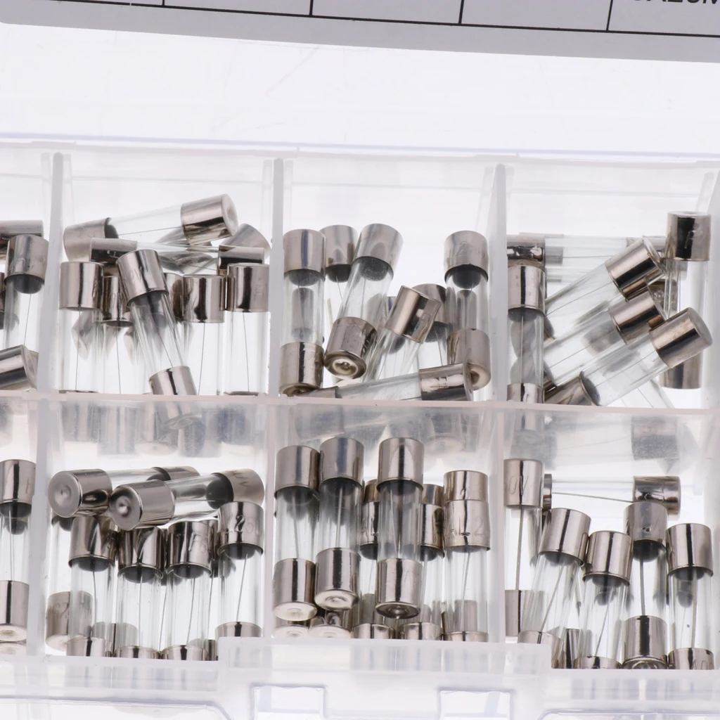 Perfeclan 10pc fuse holder inline screw type AGC 100Pcs Glass Tube Fuses Kit
