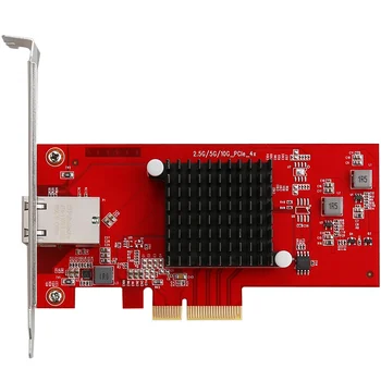 

10G Ethernet PCI Express 3.0 Adapter 2.5G/5G/10G PCIE-X4 Network card 10Gbps Fast Transmission Dongle