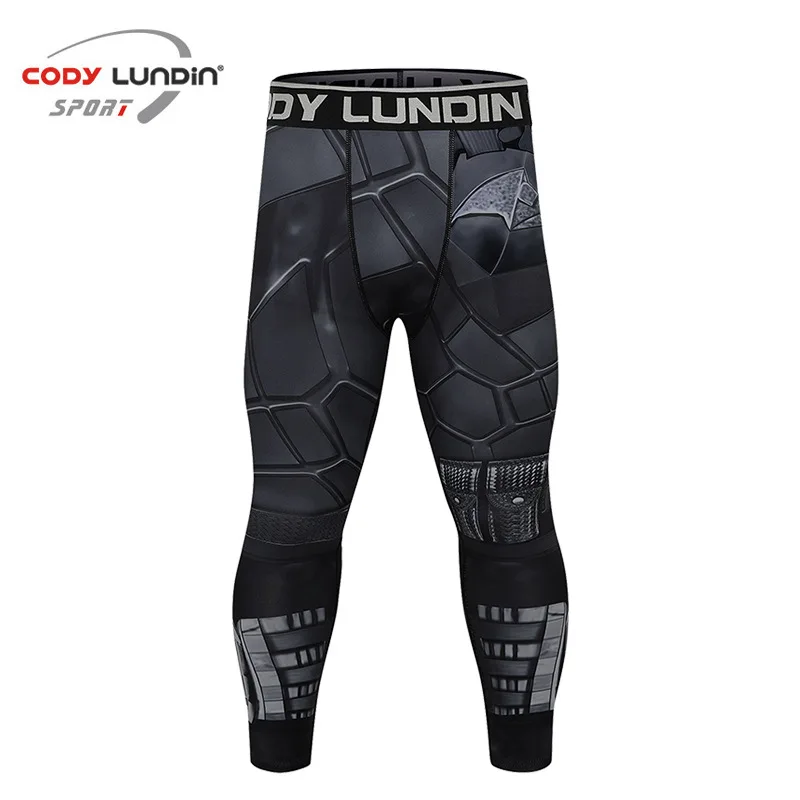 Mens Compression Leggings Fitness Running Tights Quick Dry Gym Football Trousers Training Sport Jogging Racing Workout Pans