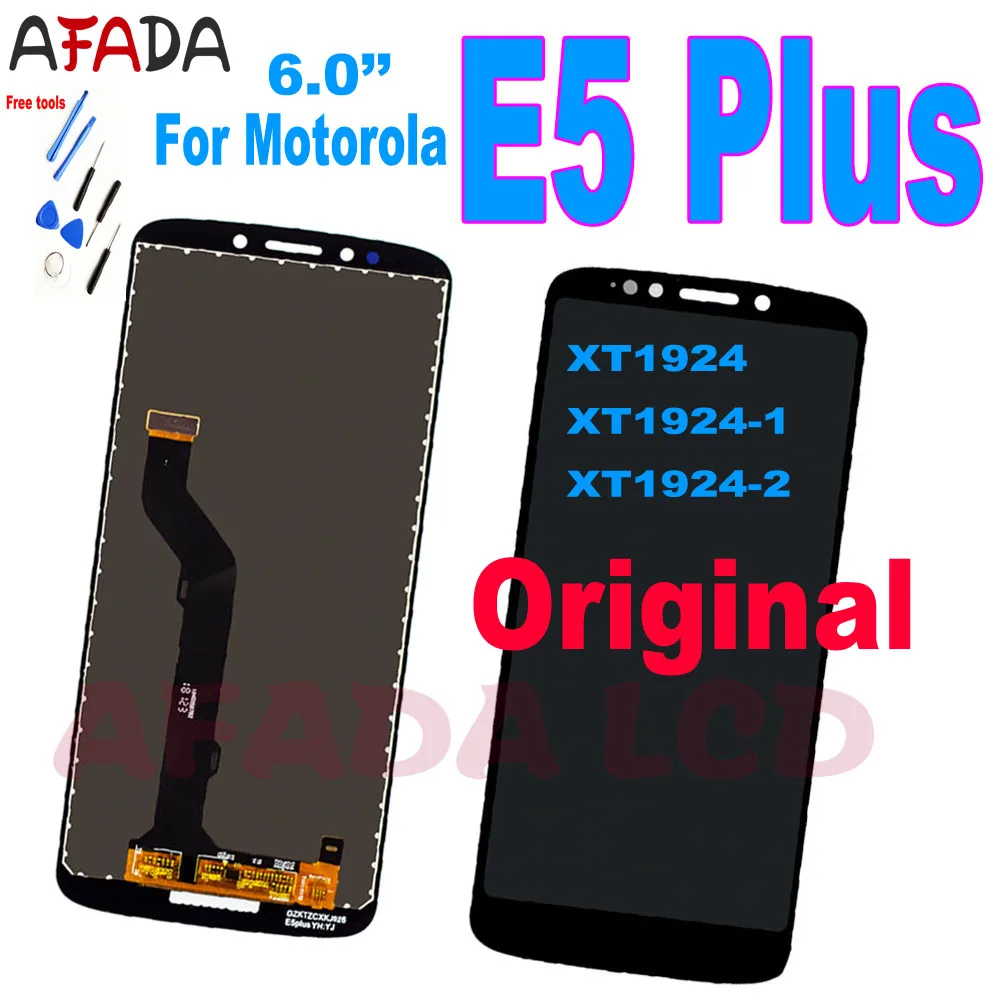 ЖК-экран с дигитайзером для Motorola Moto E5 Plus XT1924 оригинальный 6 0 дюйма тачскрином в