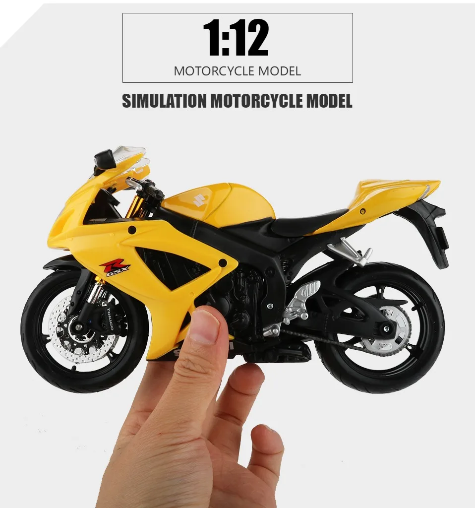 Maisto 1:12 сплав модель мотоцикла Игрушка GSX-600 спортивный велосипед шоссейные гонки коллекция моделей автомобилей креативные игрушки для детей подарок