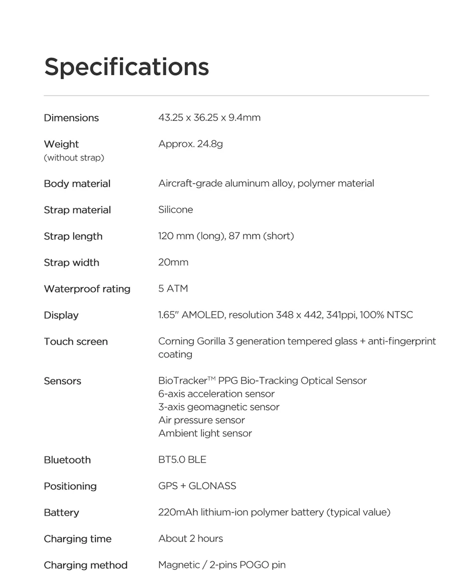 Новая глобальная версия Amazfit GTS Смарт-часы 1,6" AMOLED 5 ATM водонепроницаемый 14 дней Срок службы батареи 12 спортивных режимов Bluetooth часы