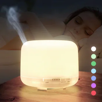 

Hot Selling Wood Grain Humidifier MUJI-style Large-Volume Aroma Diffuser Desktop Bedroom Fragrance Lamp Ultrasonic Humidifier Hu