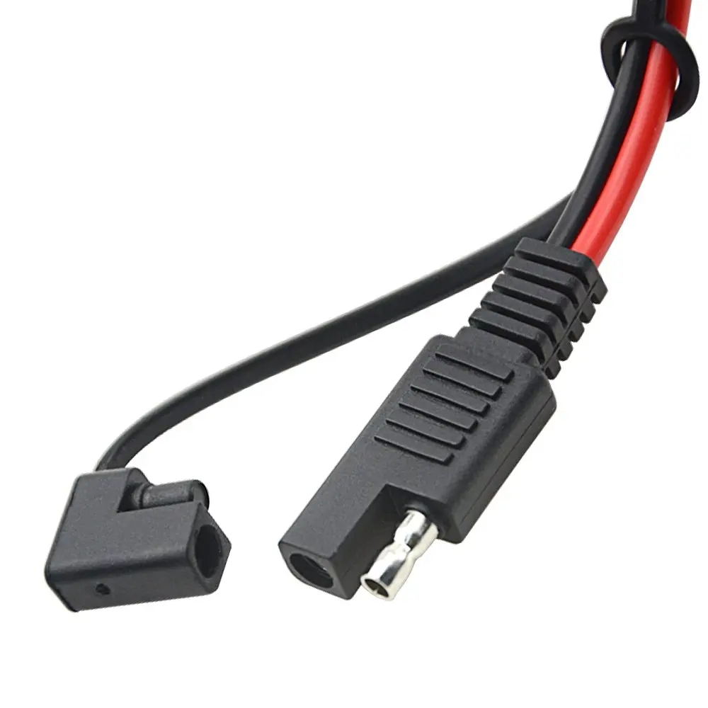3 шт. сверхмощный SAE удлинитель с SAE водонепроницаемый крышка 18AWG 30 см