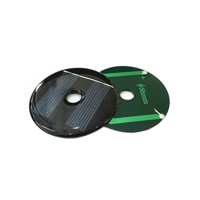 1PC  2V 35mA 50mA Round Mono/polycrystalline solar panel /solar cell battery module Epoxy board PET power generation board 2