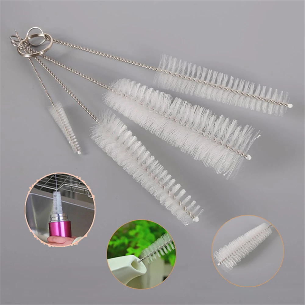 Щетка для очистки соломы из нержавеющей стали 4 шт.|brush cleaner|straw brushcleaning brushes stainless