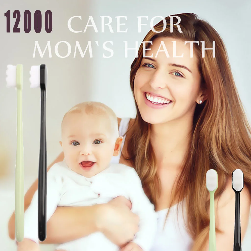 12000 мягкая микро-нано для беременных женщин, детская зубная щетка, мягкие волосы, зубная щетка для беременных, чувствительная для чистки рта, уход за полостью рта, 1030