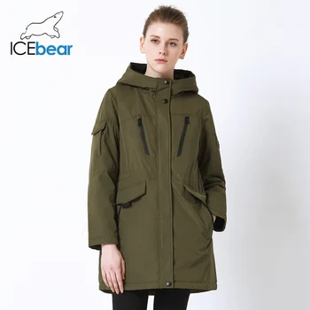 

ICEbear 2019 new fall women jacket high quality casual ladies jacket slim hooded brand jacket GWC18010I