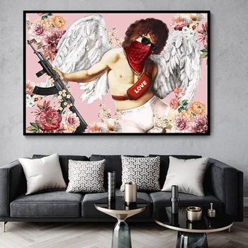 The World is Yours and Masked People Artworks Printed on Canvas 23