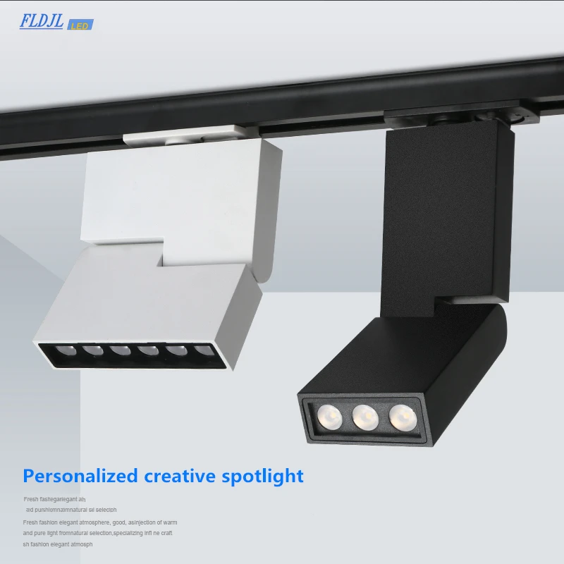 

Dimmable LED Track Light 6W 12W Ceiling Rail Spotlight Led Tracking Fixture Spot Lamp Lighting For Shop Store Home Showroom