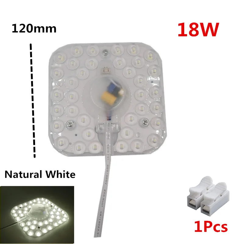 18W Natural White Потолочный светильник светодиодный модуль квадратный прямоугольный современный промышленный для гостиной спальни обновление дома рециркулирует удобный энергосберегающий - Цвет: 18W Natural White