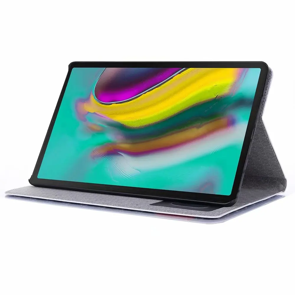 Детский кожаный чехол для планшета с мультипликационным принтом для samsung Galaxy Tab S5e T720 T725 SM-T720 SM-T725 10," откидной смарт-чехол с подставкой+ ручка