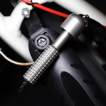 

EDC Titanium Alloy Screwdriver Portable Gadget Cross Bit Riding Equipment Outdoor Camping Multi-functional Gear EDC Pocket Tools