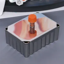 1 шт., креативное прямоугольное печенье, формочки для пряников, формочки для печенья, металлическая пружина, пресс для помадка для бисквита, инструменты для украшения