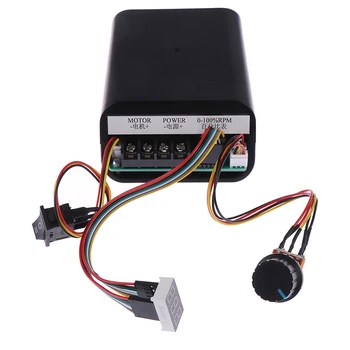 

DC 10-55V 60A PWM Motor Speed Controller CW CCW Reversible Switch 12 24 36V